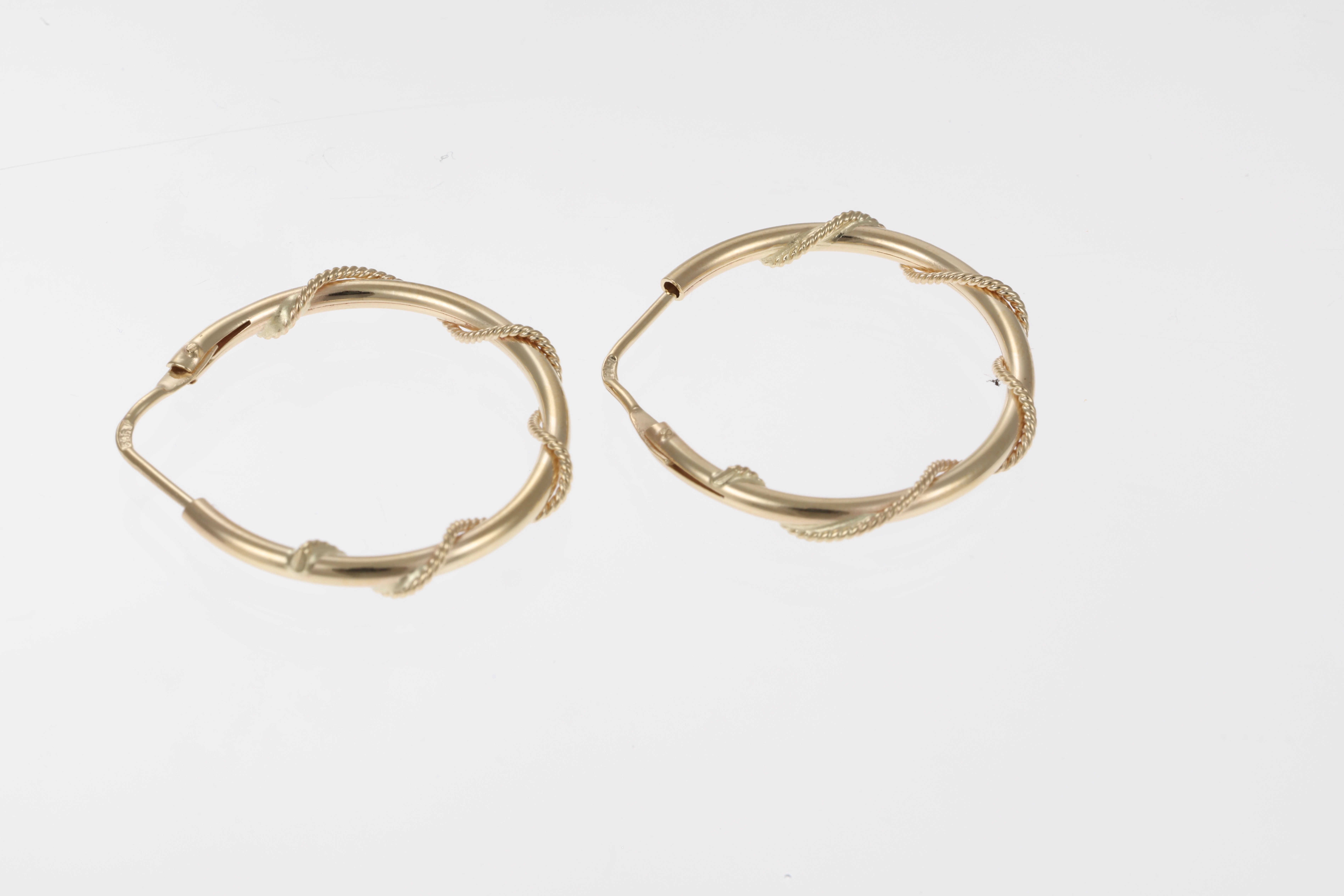 Creolen, 14K, Gelbgold