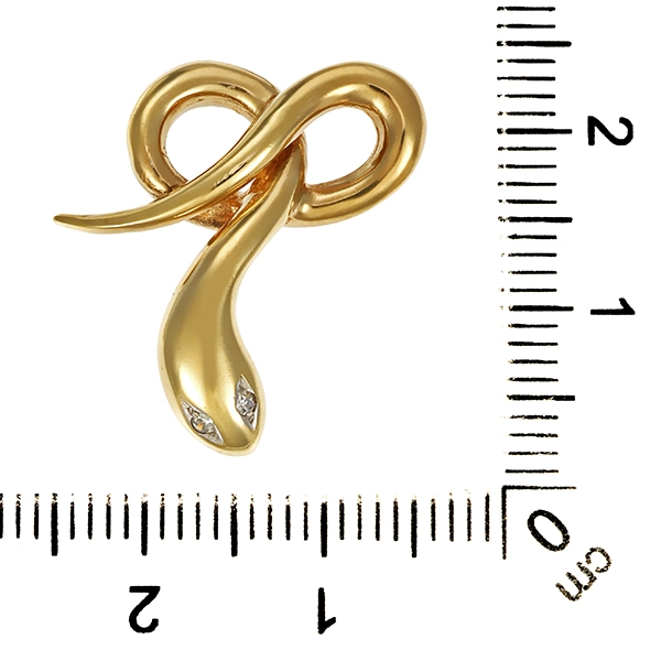 Anhänger, 8K, Gelbgold, Diamanten