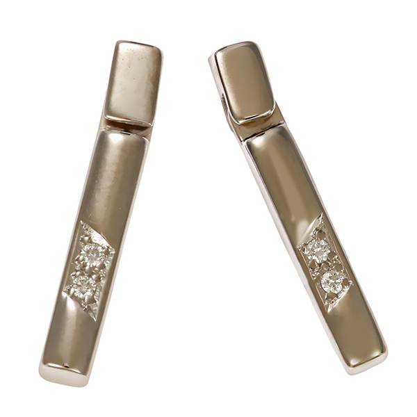 Steckhänger, 14K, Weißgold, Brillanten