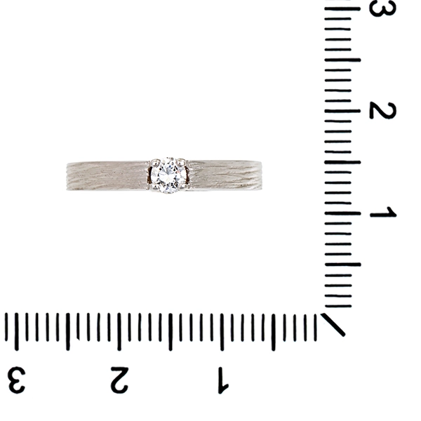 Diamantring, 14K, Weißgold, Brillant(en) 0,13 ct