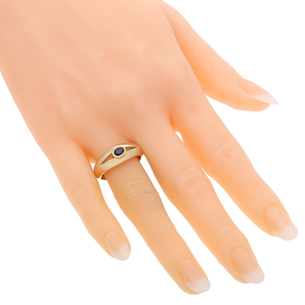 Ring, 14K, Gelbgold, Saphir
