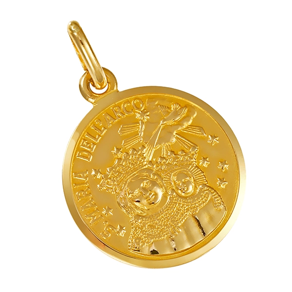 Anhänger, 18K, Gelbgold, Maria