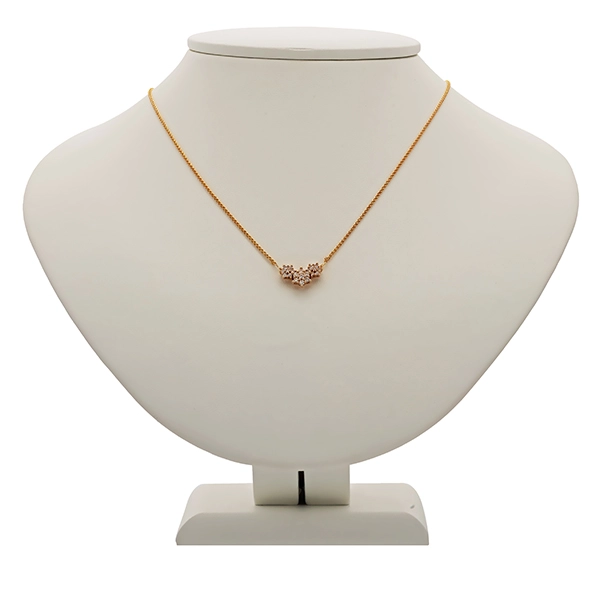 Collier, 14K, Gelbgold, Brillanten