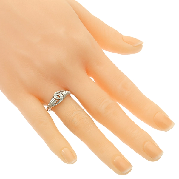 Diamantring, 14K, Weißgold, Diamanten