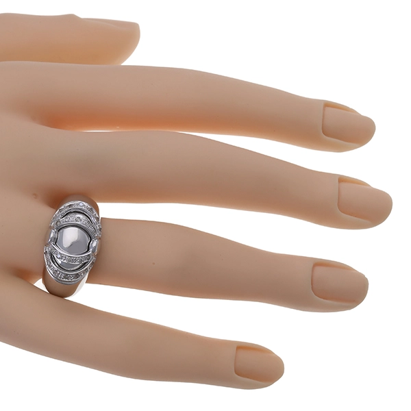 Diamantring, 18K, Weißgold, Brillanten 0,24 ct