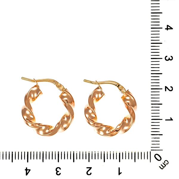 Creolen, 14K, Rotgold