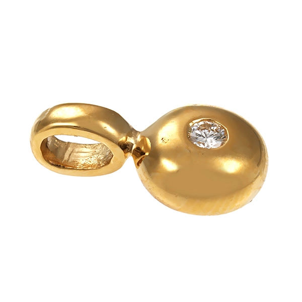 Anhänger, 14K, Gelbgold, Brillant