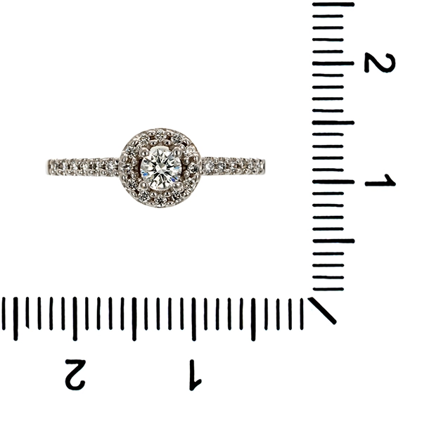 Diamantring, 14K, Weißgold, Brillanten