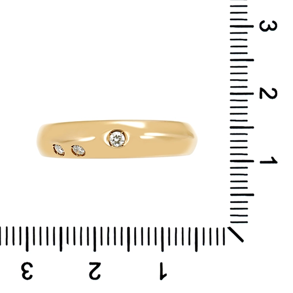 Diamantring, 14K, Gelb-/Weißgold, Brillanten