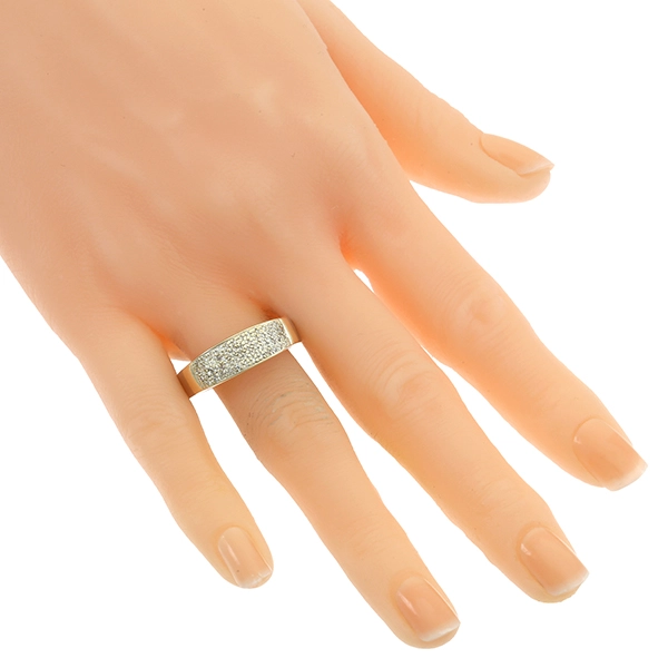 Diamantring, 14K, Gelb-/Weißgold, Diamanten 0,25 ct
