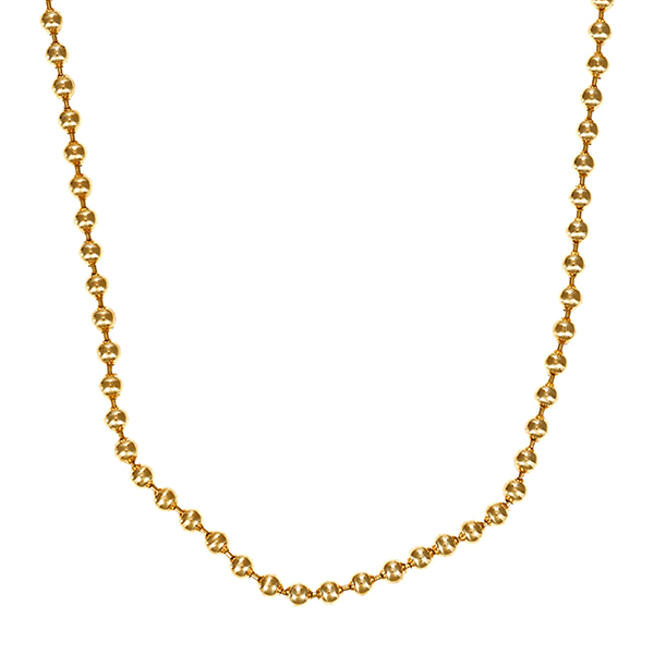 Collierkette, 18K, Gelbgold, Kugel.-, L41cm