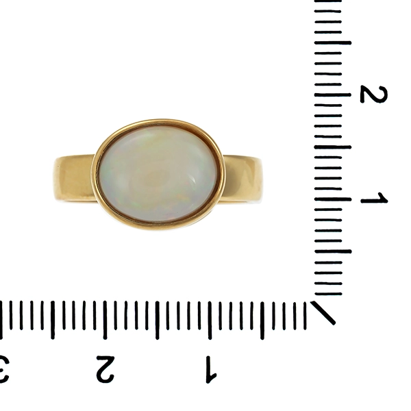 Ring, 14K, Gelbgold, Opal