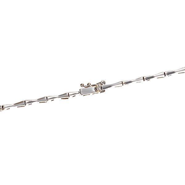 Collier, 18K, Weißgold, Brillanten