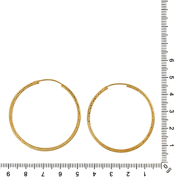 Creolen, 14K, Gelbgold