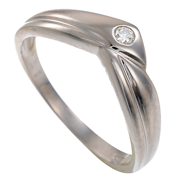 Diamantring, 14K, Weißgold, Brillant