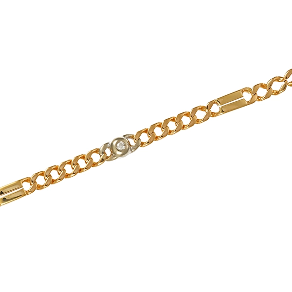 Armband, 14K, Gelb-/Weißgold, Brillant