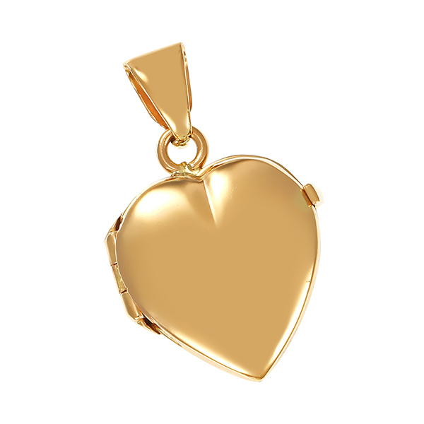 Medaillon, Herz, 14K, Gelbgold