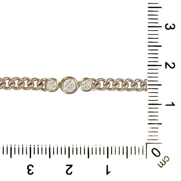 Armband, 18K, Weißgold, Brillant
