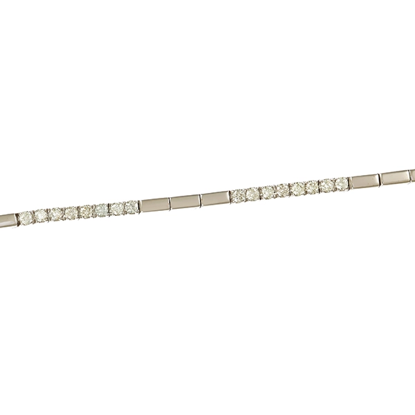 Armband, 18K, Weißgold, Brillanten