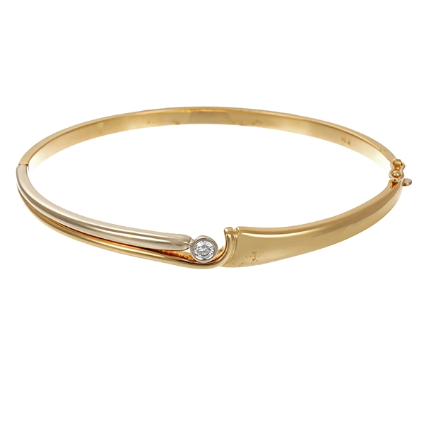 Armreif, 18K, Gelbgold, Brillant