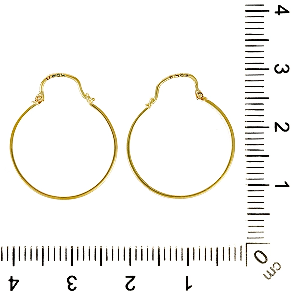 Creolen, 14K, Rot-/Gelb-/Weißgold