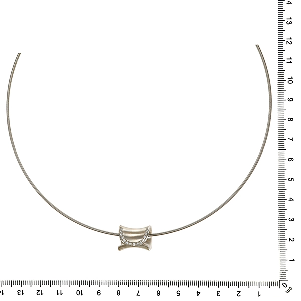 Collier, Pt950, Platin, Brillanten