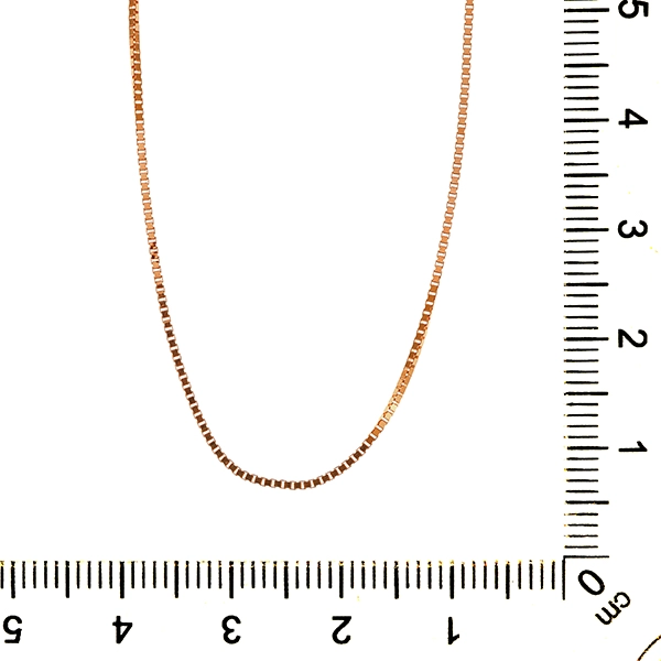 Collierkette, 14K, Rotgold, Venezianer-