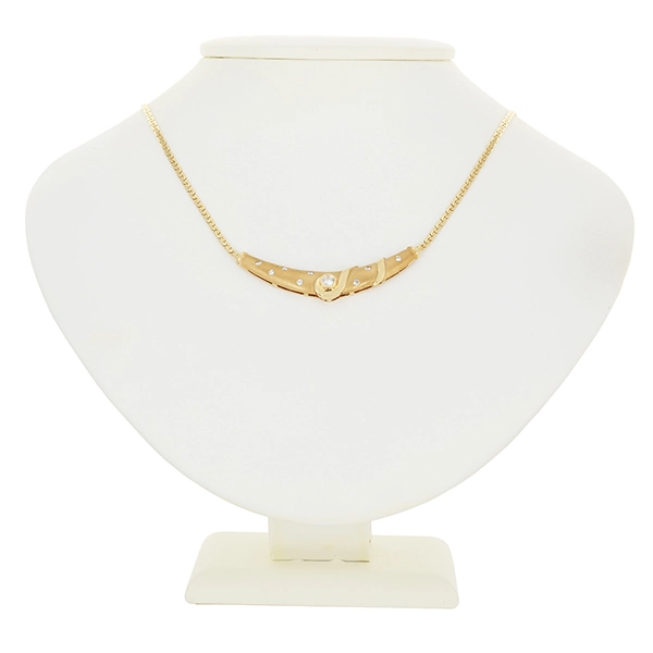 Collier, 18K, Gelbgold, Brillanten