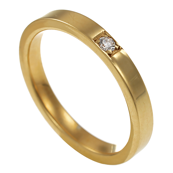 Diamantring, 14K, Gelbgold, Brillant