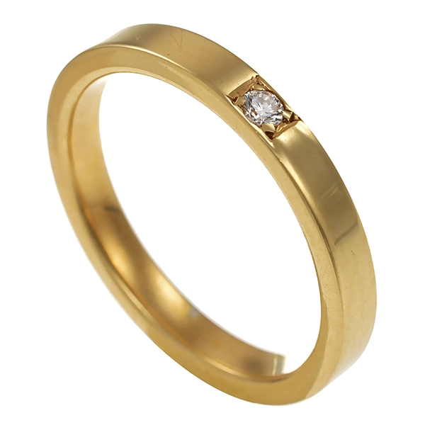 Diamantring, 14K, Gelbgold, Brillant