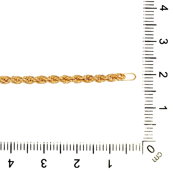 Armband, 18K, Gelbgold, Kordel-