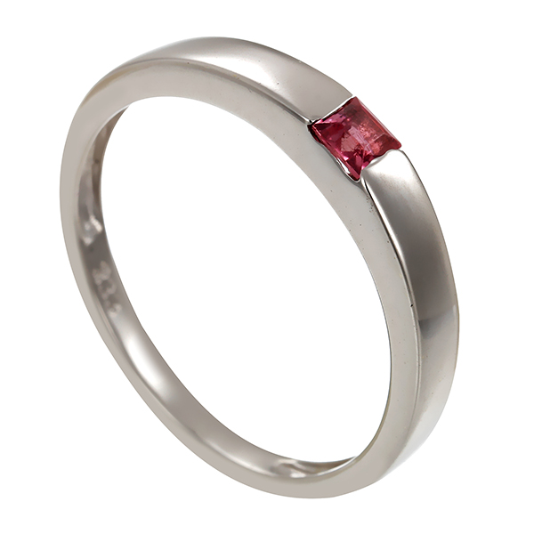 Ring, 8K, Weißgold, Turmalin