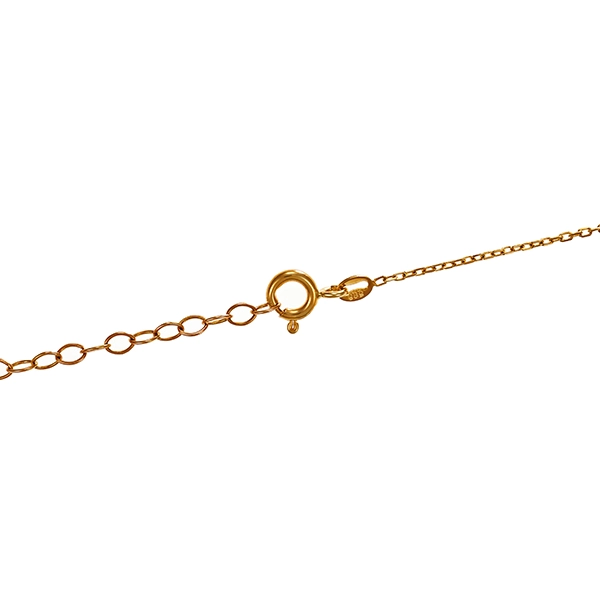 Collier, 14K, Gelbgold, Schmucksteine