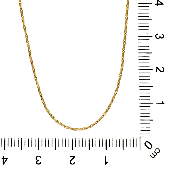 Collierkette, Haferkorn-, 14K, Gelbgold