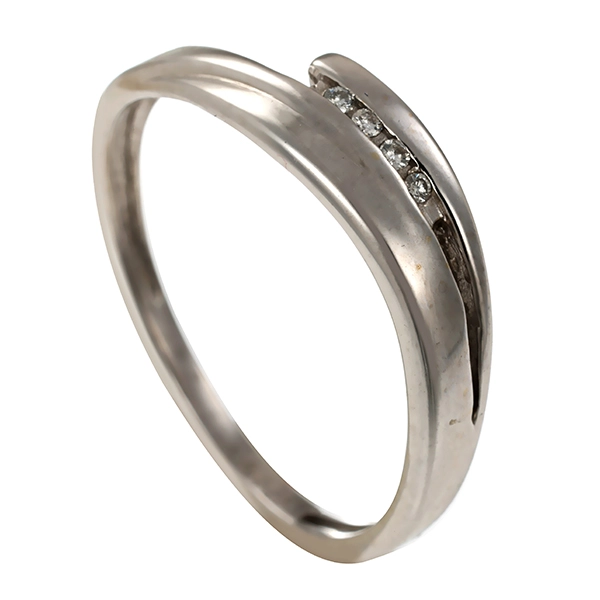 Diamantring, 14K, Weißgold, Brillanten