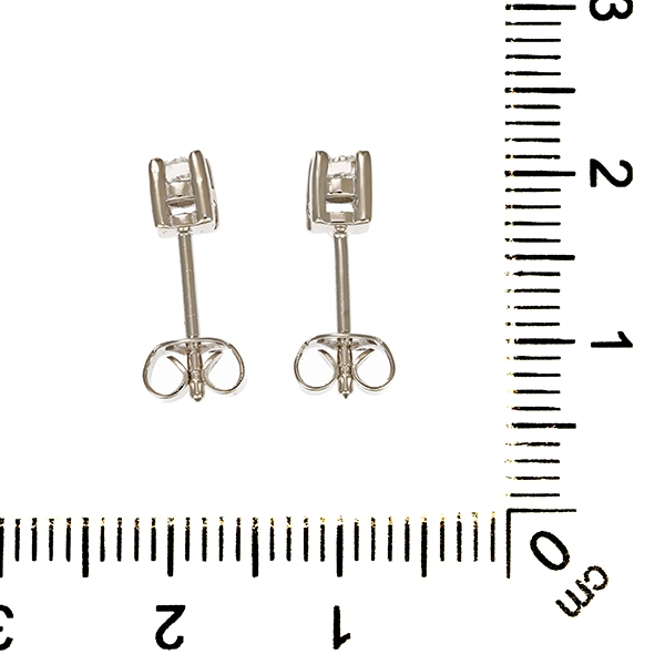 Ohrstecker, 14K, Weißgold, Brillanten