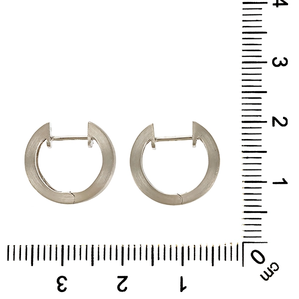 Creolen, Pt950, Platin, Brillanten 0,15 ct