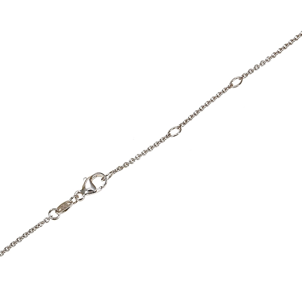 Collier, 14K, Weißgold, Brillanten