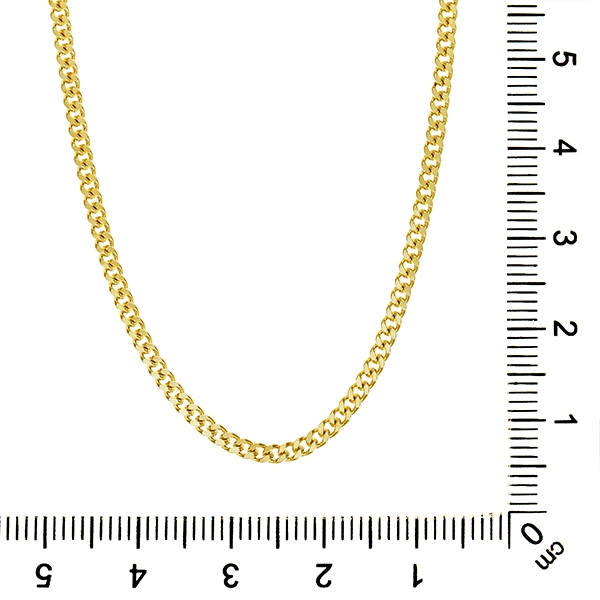 Goldkette, 14K, Gelbgold, Panzer-