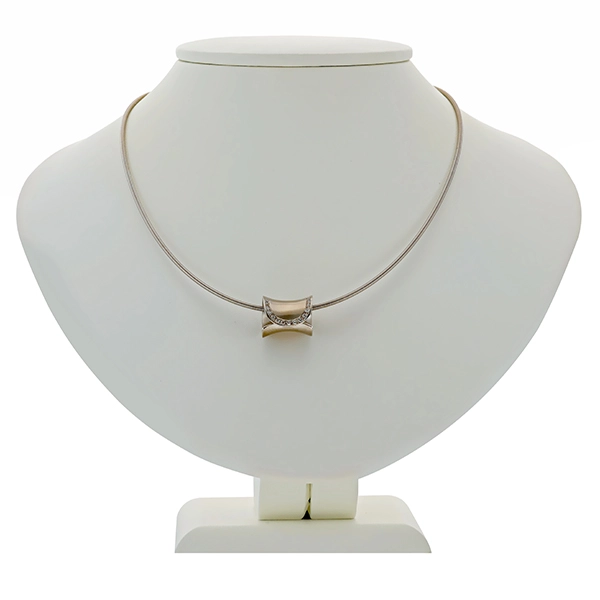 Collier, Pt950, Platin, Brillanten