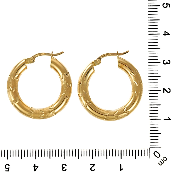 Creolen, 14K, Gelbgold