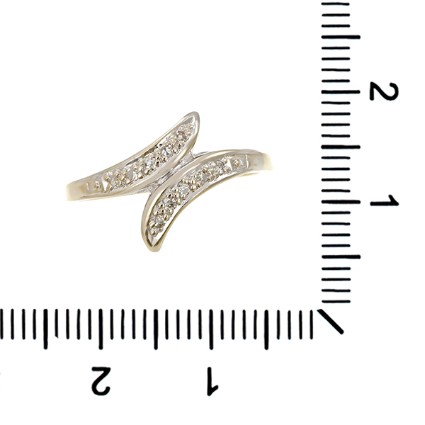 Diamantring, 14K, Gelb-/Weißgold, Diamanten