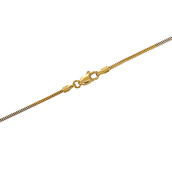 Collierkette, 14K, Gelb-/Weißgold, Schlange