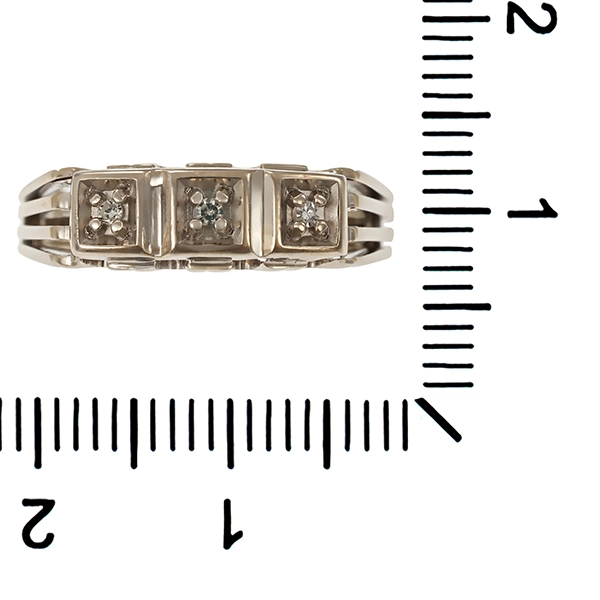 Diamantring, 14K, Weißgold