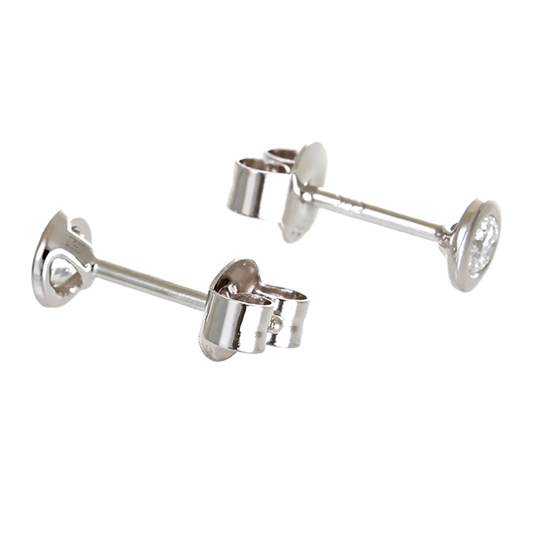 Ohrstecker, 14K, Weißgold, Brillanten