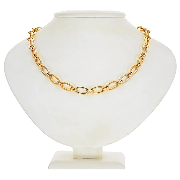 Collier, 14K, Gelb-/Weißgold