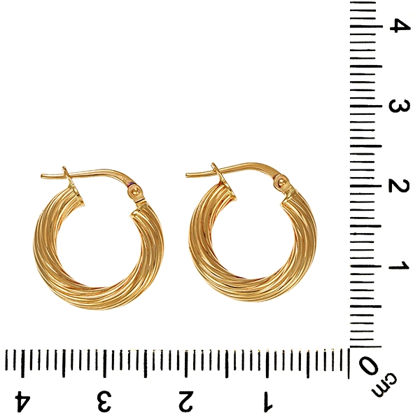 Creolen, 18K, Gelbgold