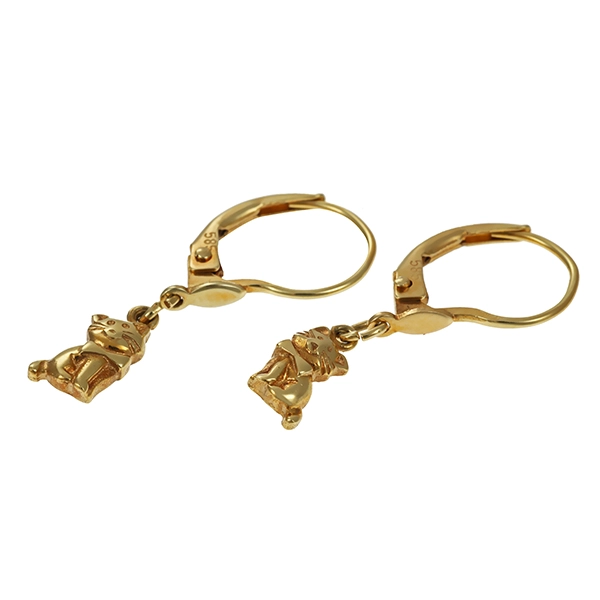 Ohrhänger, 14K, Gelbgold