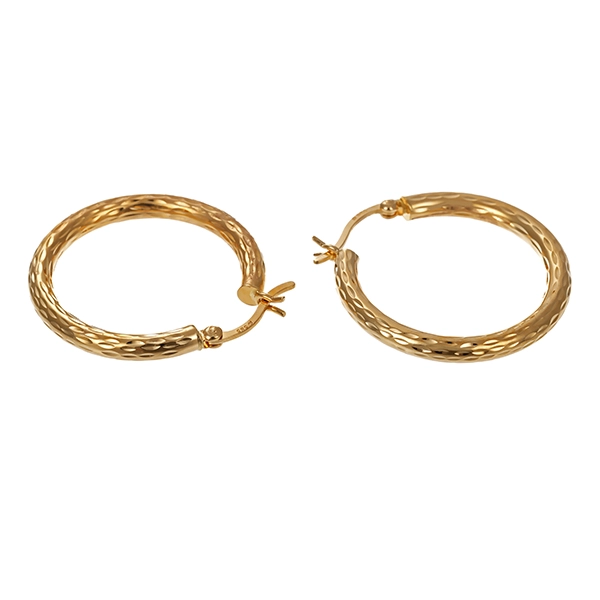 Creolen, 14K, Gelbgold