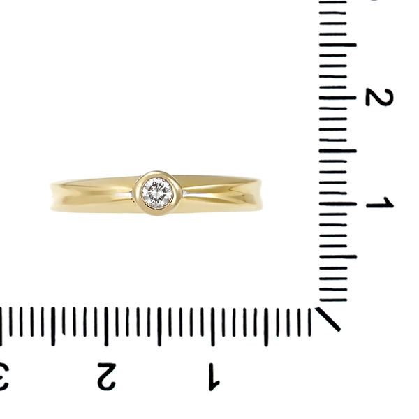 Diamantring, 14K, Gelb-/Weißgold, Brillant